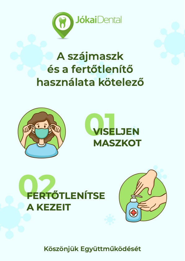 Jókai Dental Fogászati Rendelő - Koronavírus