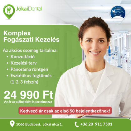 Komplex fogászati kezelés csomag Komplex fogászati kezelés csomag